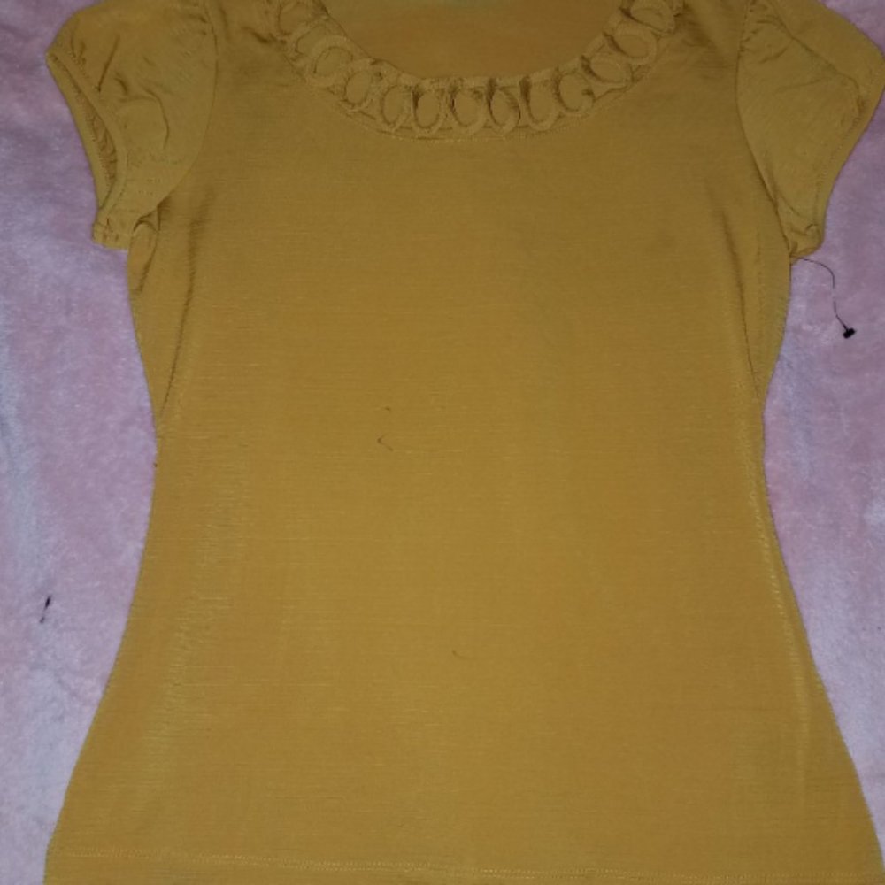 East 5th Mustard Yellow top, Small